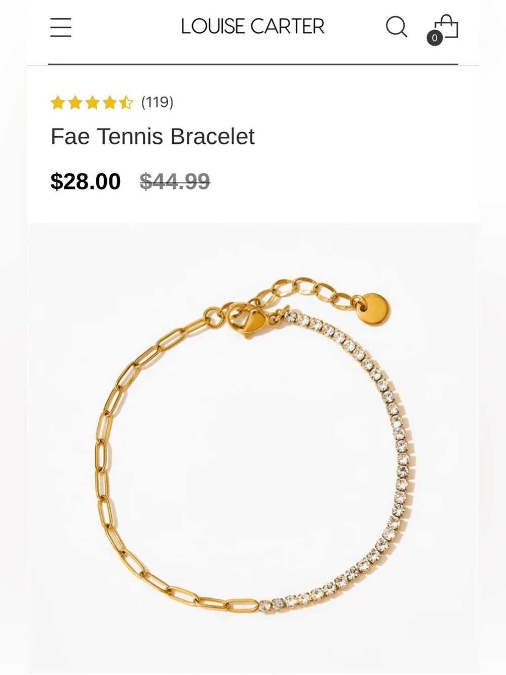 Louise Carter Fae Tennis Bracelet